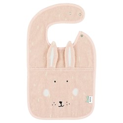Trixie slabbetje baby - biologisch katoen - Mrs. Rabbit - roze