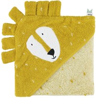Trixie badcape biologisch katoen 75x75cm Mr. Lion babyhanddoek