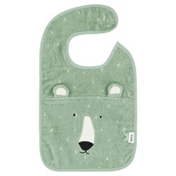 Trixie slabbetje - biologisch katoen - Mr. Polar Bear - baby slab groen