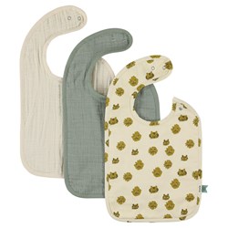 Trixie slabbetjes set baby 3-pack Lucky Leopard - unisex