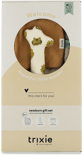 Trixie newborn geschenkdoos M - Lucky Leopard baby cadeau set