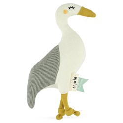 Trixie hochet bébé jouet - héron tricoté - coton biologique