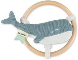 Trixie rammelaar walvis - biologisch katoen baby speelgoed