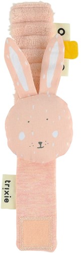 Trixie armbandrammelaar baby Mrs. Rabbit - zacht speelgoed rammelaar