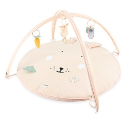 Trixie babygym speelmat - activiteitenboog Mrs. Rabbit roze konijn
