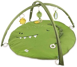 Trixie babygym activiteiten speelmat groen Mr. Dino met speeltjes