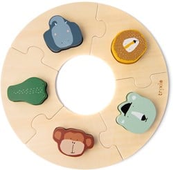 Trixie houten vormenpuzzel - ronde dierenpuzzel FSC hout educatief