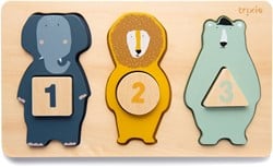 Trixie houten telpuzzel educatief speelgoed baby en peuter