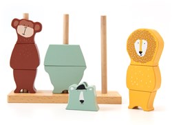 Trixie puzzle empilable en bois animaux - jouet FSC certifié - éducatif et durable