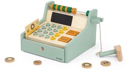 Trixie caisse enregistreuse en bois - jeu éducatif d'imitation avec accessoires