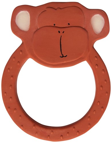 Trixie Natuurlijk rubber ronde bijtring - Mr. Monkey