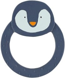 Trixie anneau de dentition caoutchouc naturel jouet bébé Mr. Penguin bleu