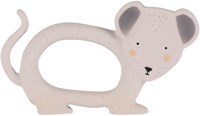 Trixie jouet de préhension en caoutchouc naturel Mrs. Mouse anneau de dentition bébé