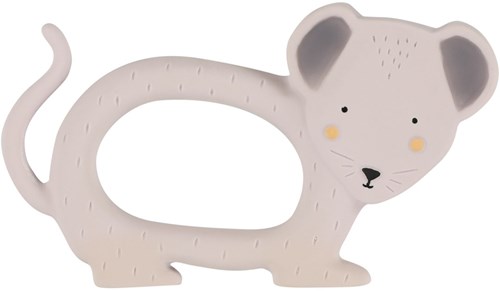 Trixie jouet de préhension en caoutchouc naturel Mrs. Mouse anneau de dentition bébé