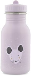 Trixie drinkfles RVS voor kinderen 350ml Mrs. Mouse lekvrij violet