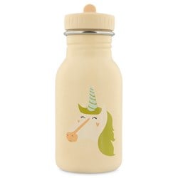 Trixie drinkfles voor kinderen - RVS waterfles 350ml - Mrs. Unicorn - lekvrij - roze