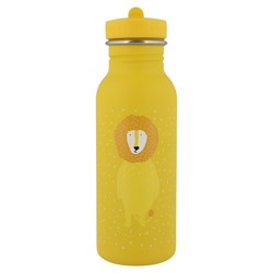 Trixie drinkfles 500ml - RVS waterfles voor kinderen Mr. Lion geel lekvrij
