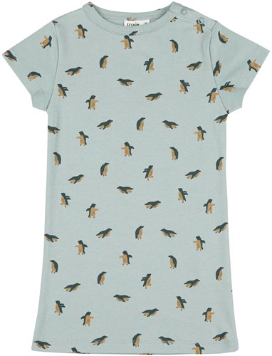 Trixie slaapkleed nachtmode blauw katoen Peppy Penguins 92-2j