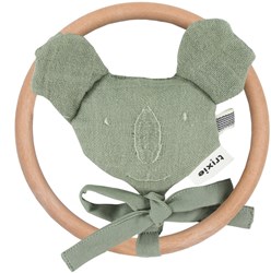 Trixie rammelaar koala - baby speelgoed Bliss Olive geel