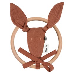 Trixie rammelaar kangaroo - baby speelgoed Bliss Rust knuffel