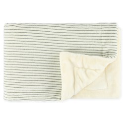 Trixie couverture polaire bébé - 75x100cm Stripes Olive pour chambre d'enfant
