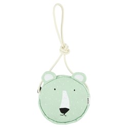 Trixie ronde handtas kind Mr. Polar Bear - schoudertas groen katoen