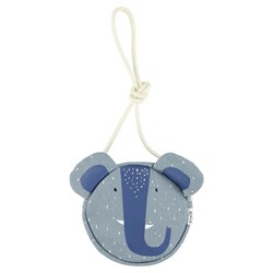 Trixie kindertas handtas blauw Mrs. Elephant ronde tas katoen