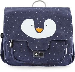 Trixie boekentas schooltas Mr. Penguin - waterafstotend - blauw