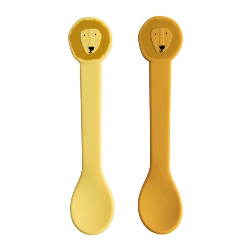 Trixie cuillères en silicone Mr. Lion - 2-pack vaisselle enfant alimentaire