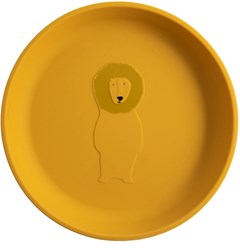 Trixie siliconen kinderservies bord Mr. Lion - geel - baby en peuter