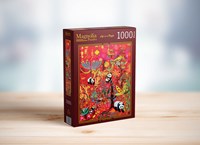 Magnolia legpuzzel Pandas - 1000 stukjes kleurrijk speelgoed-2