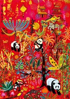 Magnolia legpuzzel Pandas - 1000 stukjes kleurrijk speelgoed
