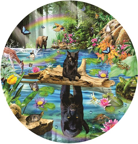 SunsOut puzzle Panther Reflections - 500 pièces