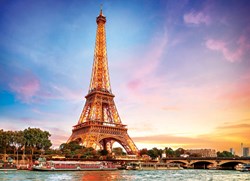 Eurographics puzzel Parijs Eiffeltoren - 1000 stukjes karton