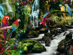 Casse-tête Ravensburger de 2 000 pièces Perroquets dans la jungle