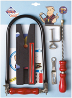 Pebaro houtbewerking set - creatief speelgoed 6-delig