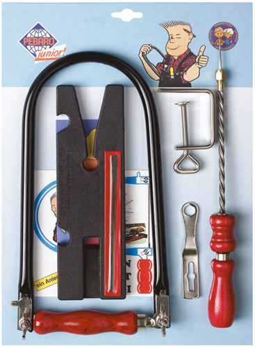 Pebaro houtbewerking set - creatief speelgoed 6-delig