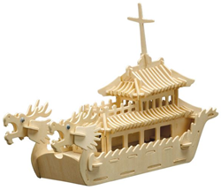 Pebaro kit de construction en bois bateau dragon jouet créatif