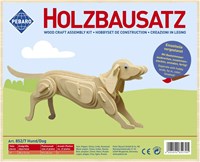 Pebaro kit de construction bois chien 3D jouet créatif modélisme