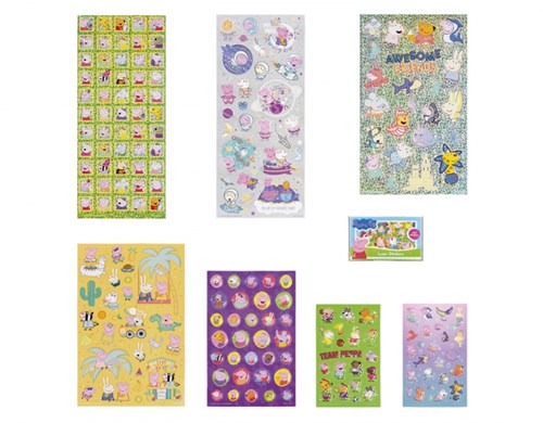 Bambolino Toys Peppa Pig stickerset XL - 7 stickervellen en glitterstickers-3