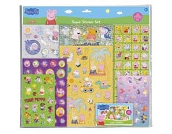 Bambolino Toys Peppa Pig stickerset XL - 7 stickervellen en glitterstickers