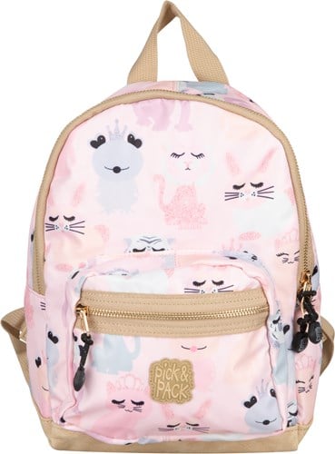 Pick & Pack schattige dieren rugzak S roze voor kinderen