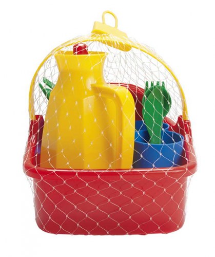 Dantoy picknickset kunststof picknickmand 18-delig voor kinderen-2