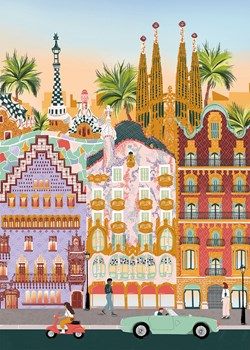Pieces & Peace puzzel Barcelona - 1000 stukjes legpuzzel volwassenen