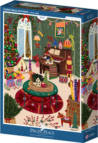 Pieces & Peace puzzel kerst Parijs - 500 stukjes puzzelspel-2