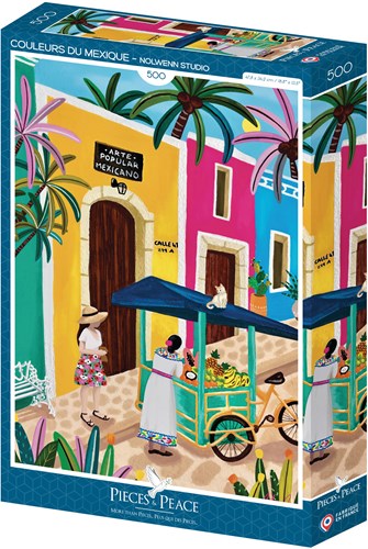 Pieces & Peace puzzel Mexico kleuren - 500 stukjes legpuzzel-2