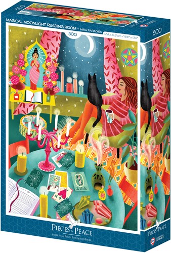 Pieces & Peace Magical Moonlight Reading Room - 500 Teile-2