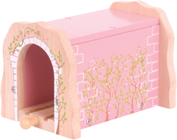 BigJigs houten tunnel roze - treinbaan accessoire voor kinderen
