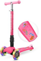 BOLDCUBE Kinderstep met 3 wielen - Zeemeermin Roze - voor meisjes van 2 - 8  jaar