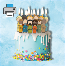 de Wonderwolk cake toppers Pentecôte numériques à imprimer et à décorer